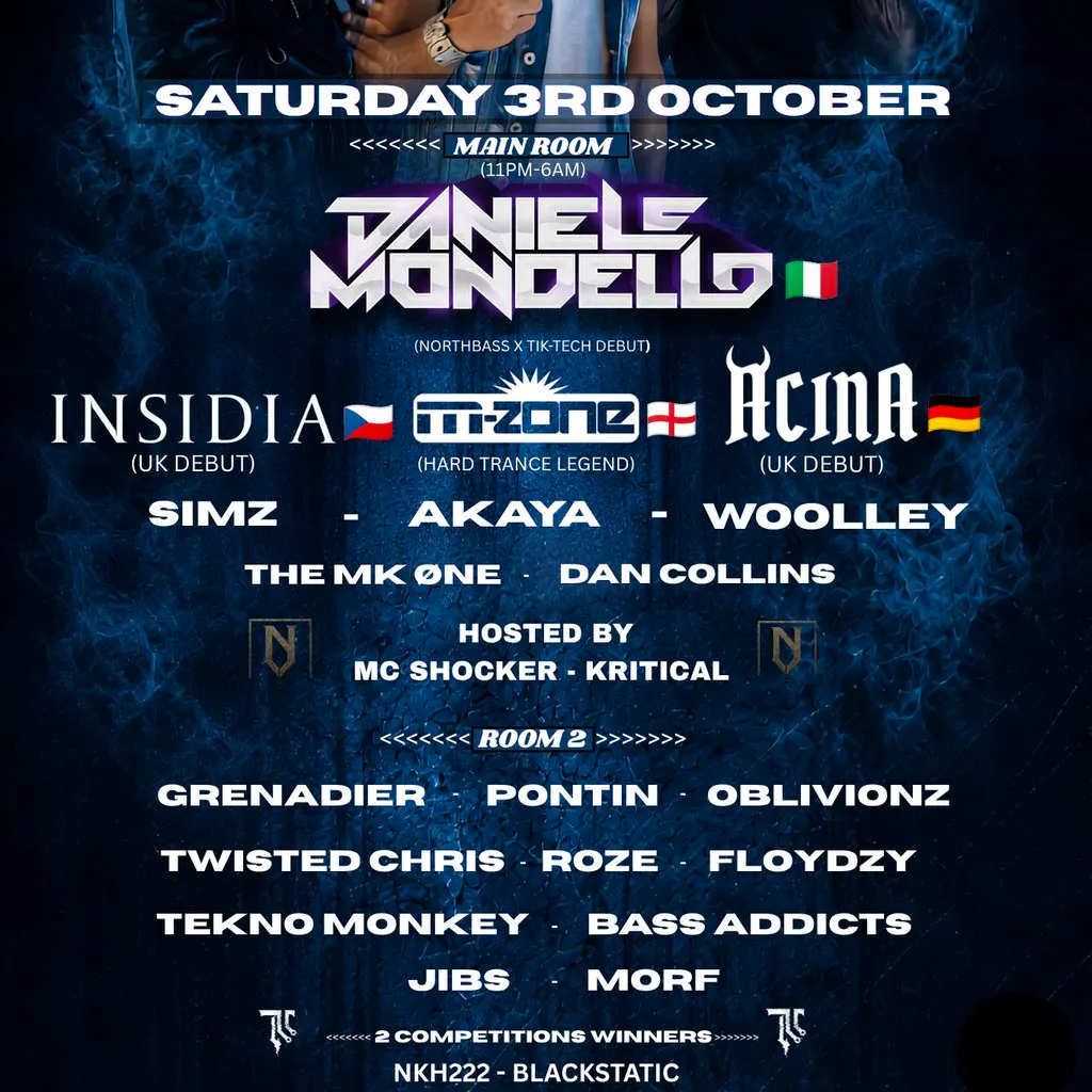 NORTHBASS x TIK-TECH at Network Sheffield 14 16 Matilda Street S14qd