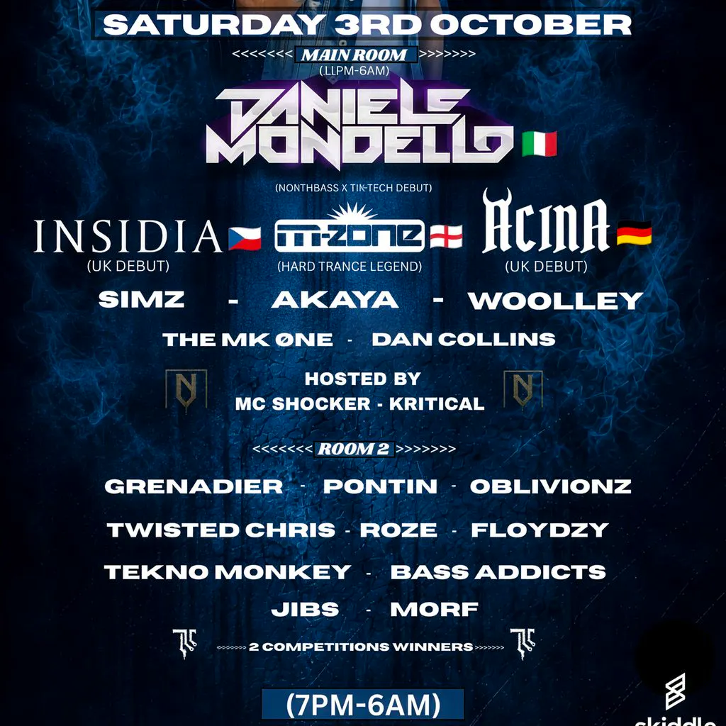 NORTHBASS x TIK-TECH at Network Sheffield 14 16 Matilda Street S14qd