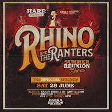 Rhino and The Ranters + Catwalk Villains + DJ Dylan at Hare And Hounds Kings Heath