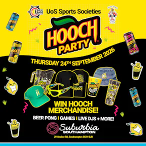 UoS Sports Societies Presents: Hooch Party