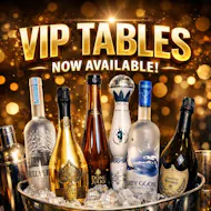 VIP Table with drinks and mixers at Future Nightclub
