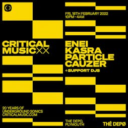 Critical Sound XX - Plymouth Tickets | THE DEPO Plymouth  | Fri 18th February 2022 Lineup