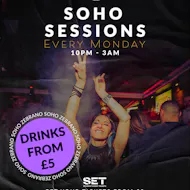 Soho Sessions @ Zebranos Every Monday at Zebrano Soho