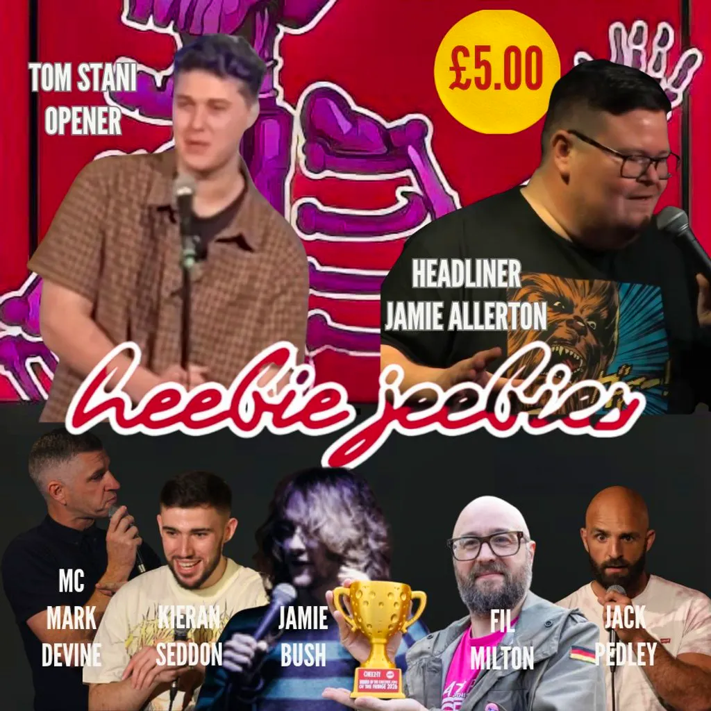 Liverpool Laughs Comedy show with headliner Jamie Allerton at Heebie Jeebies