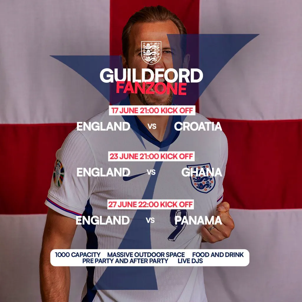 England V Ghana World Cup Live at Y Guildford
