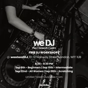 we DJ FREE DJ Workshops In September - All Women