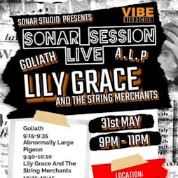 Sonar Session Live Tickets | Vibe Airdrie  | Fri 31st May 2024 Lineup
