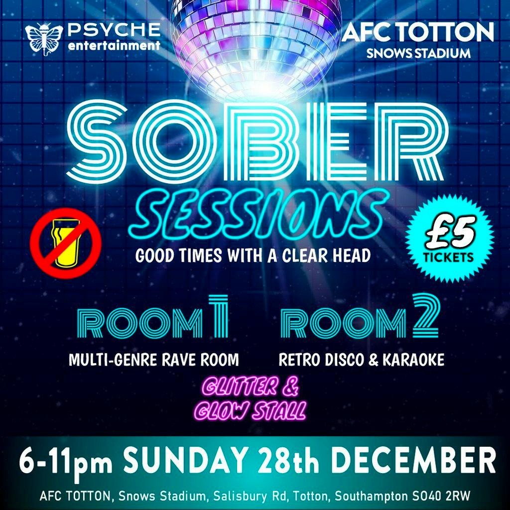 Psyche Sober Sessions- 2 Room Rave & Retro Party at AFC Totton