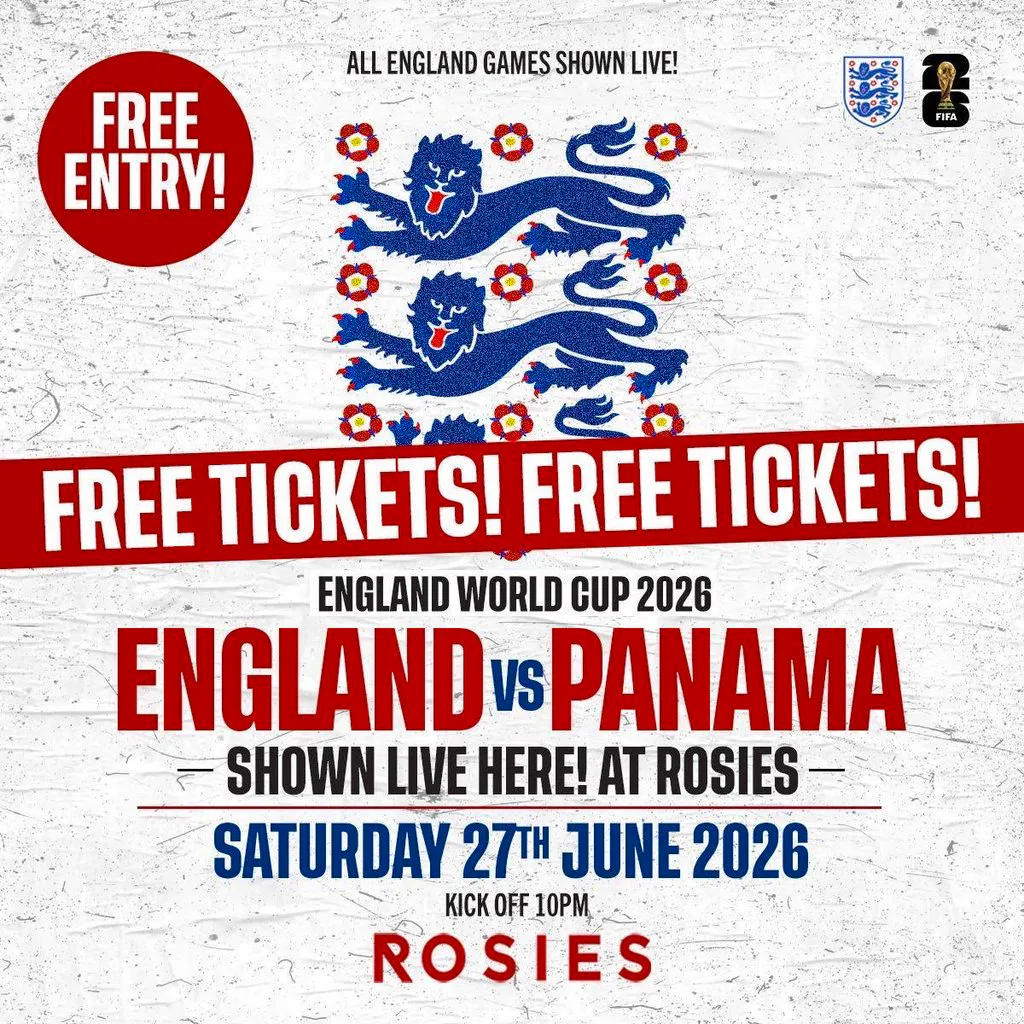 ENGLAND VS PANAMA - ROSIE BIRMINGHAM  [Free Entry Ticket] at Rosies   Birmingham