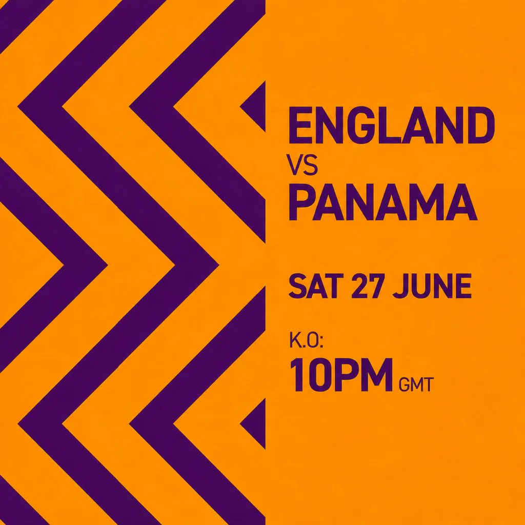 ENGLAND VS PANAMA Sat 27/06/26 [Free Entry Ticket] at Rosies   Birmingham