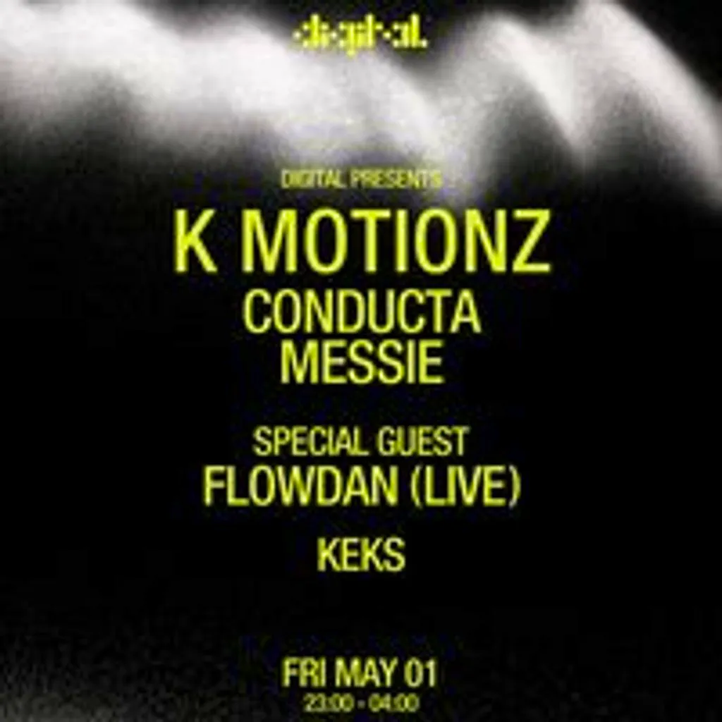 Digital presents: Kmotionz, Conducta & Flowdan (Live) at Digital Newcastle