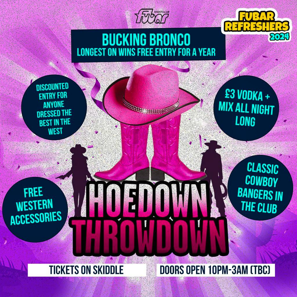 ReFreshers Tuesday Hoedown Throwdown COUNTRY SPECIAL Fubar Stirling
