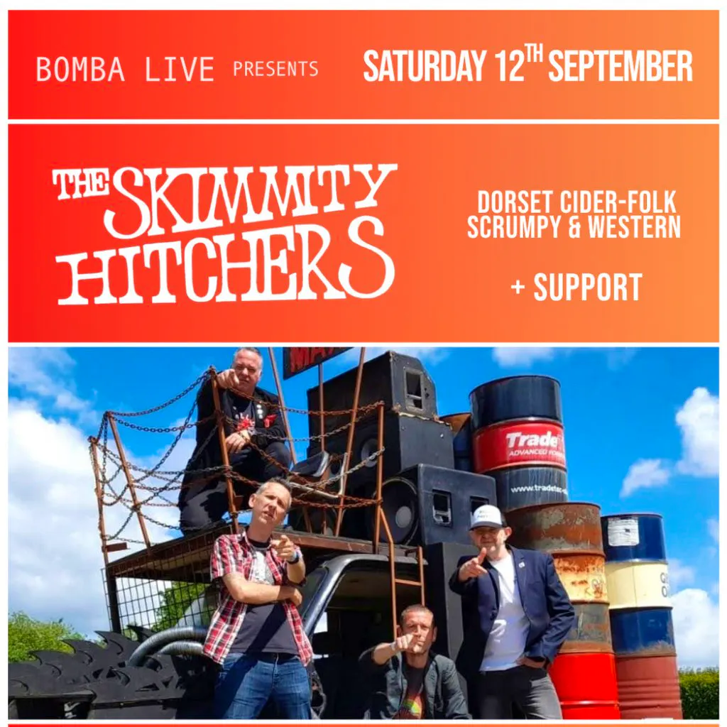 Bomba Live: The Skimmity Hitchers | Exeter | 12.09.26 at Bomba Exeter