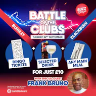 Battle of the Clubs with Frank Bruno 22/09 - Burnley at Buzz Bingo Burnley