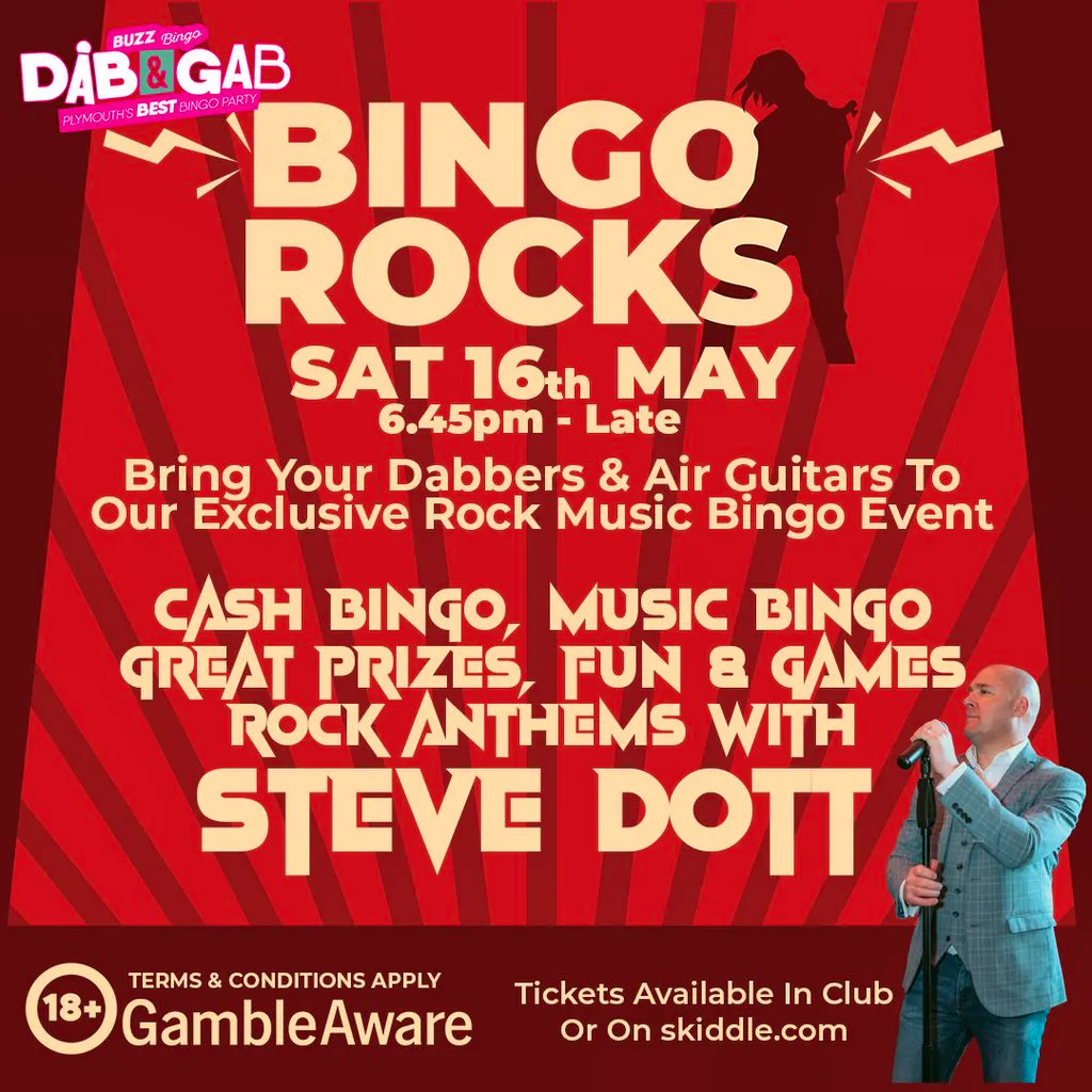 Bingo Rocks - Buzz Bingo Plymouth 16/05/2026 at Buzz Bingo Plymouth