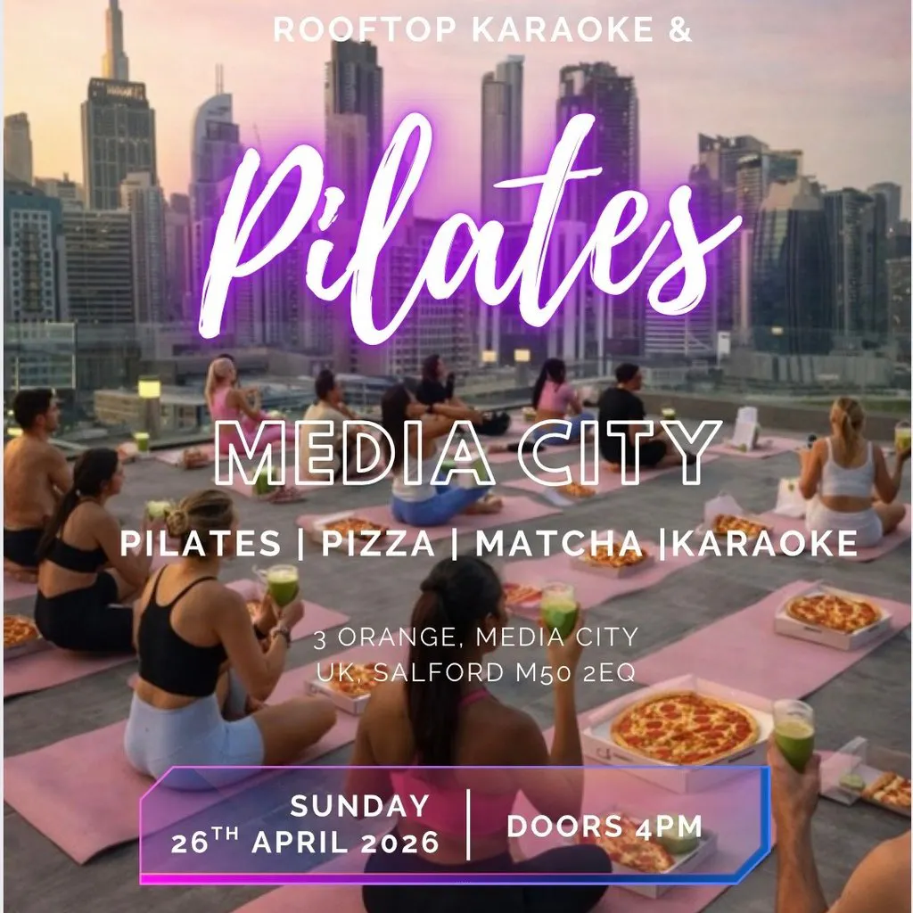 Rooftop Pilates, Karoake & Pizza | Nells Pizza Media City Salford Quays ...