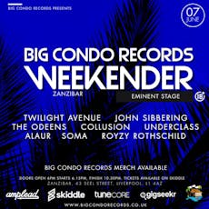 Big Condo Records Weekender Eminent Stage at The Zanzibar Liverpool