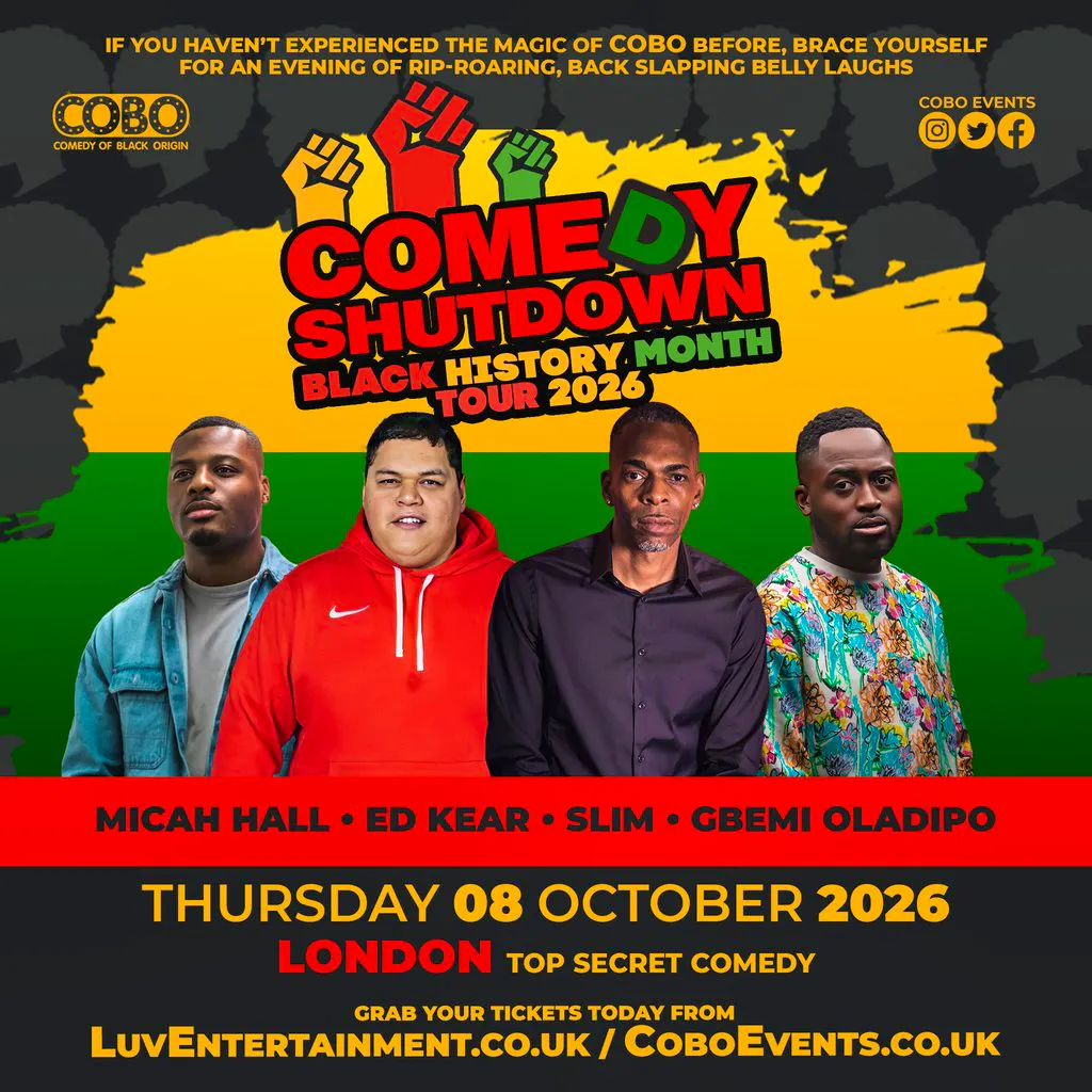 COBO : Comedy Shutdown | Black History Month Special - London at The Top Secret Comedy Club