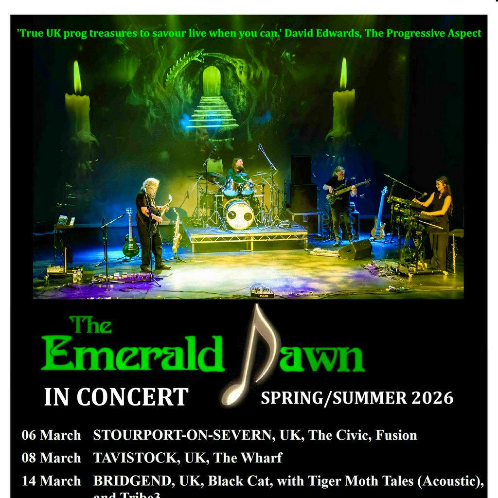 THE EMERALD DAWN/TRIBE3/TIGER MOTH TALES @ Black Cat, Bridgend at Black Cat Bridgend