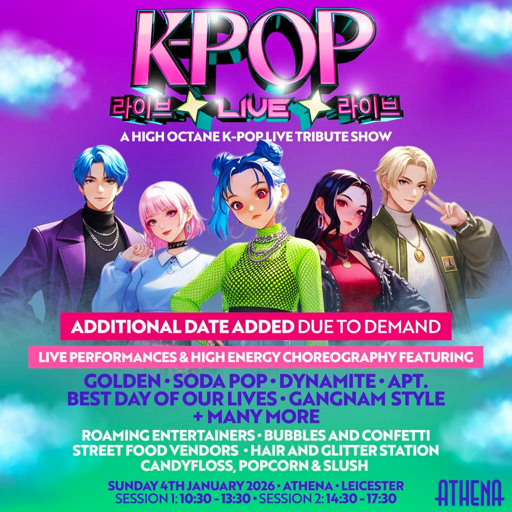 Tickets: K-POP Live 2 | Athena, Leicester | Athena Events Venue