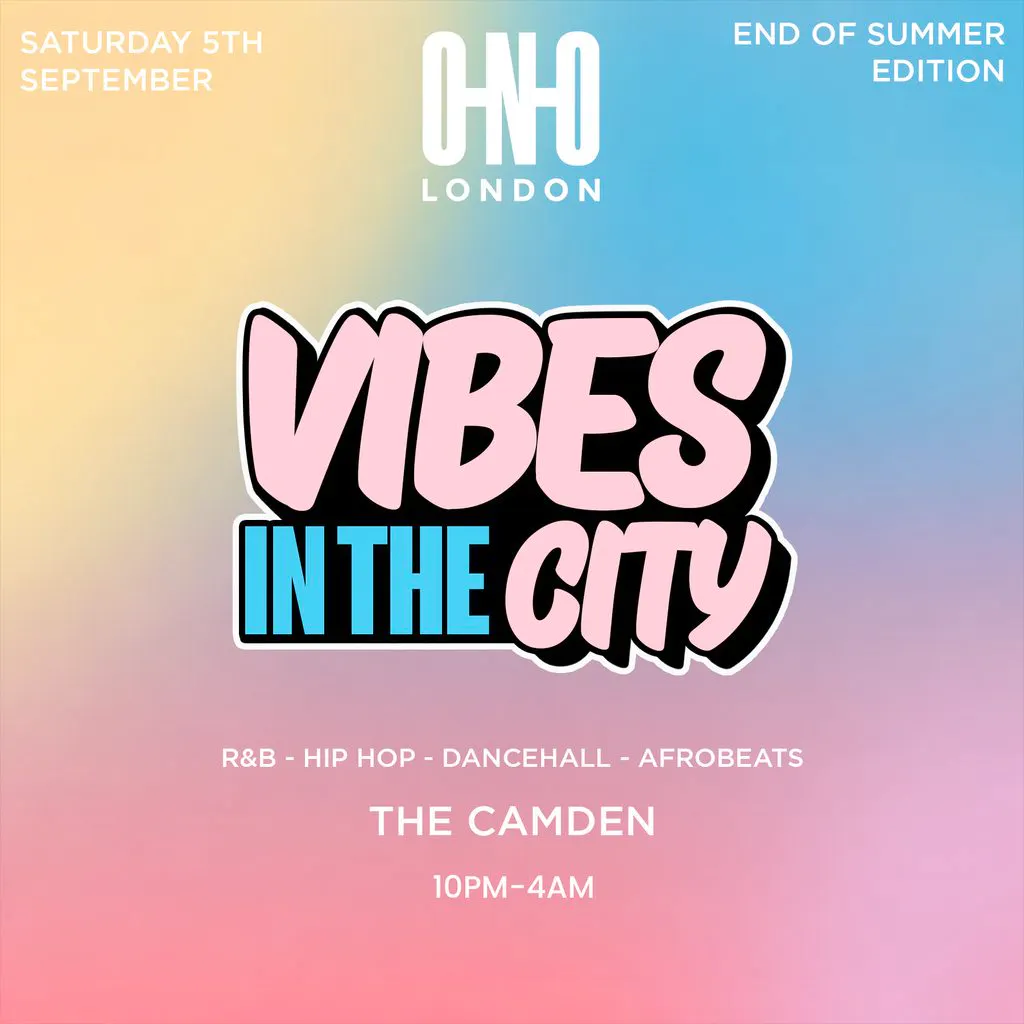 Vibes In The City (£1 B4 11PM With A Ticket) at The Camden Bar