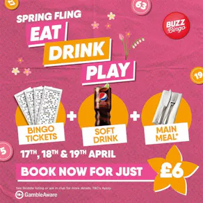 Spring Fling Tickets - Buzz Bingo Metro Centre 17/04