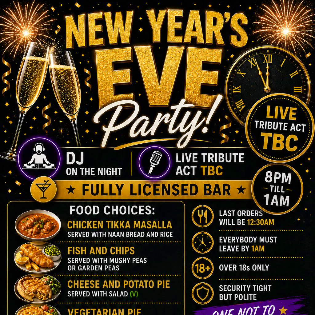 New Years Eve Party at Friar Park Millenium Centre