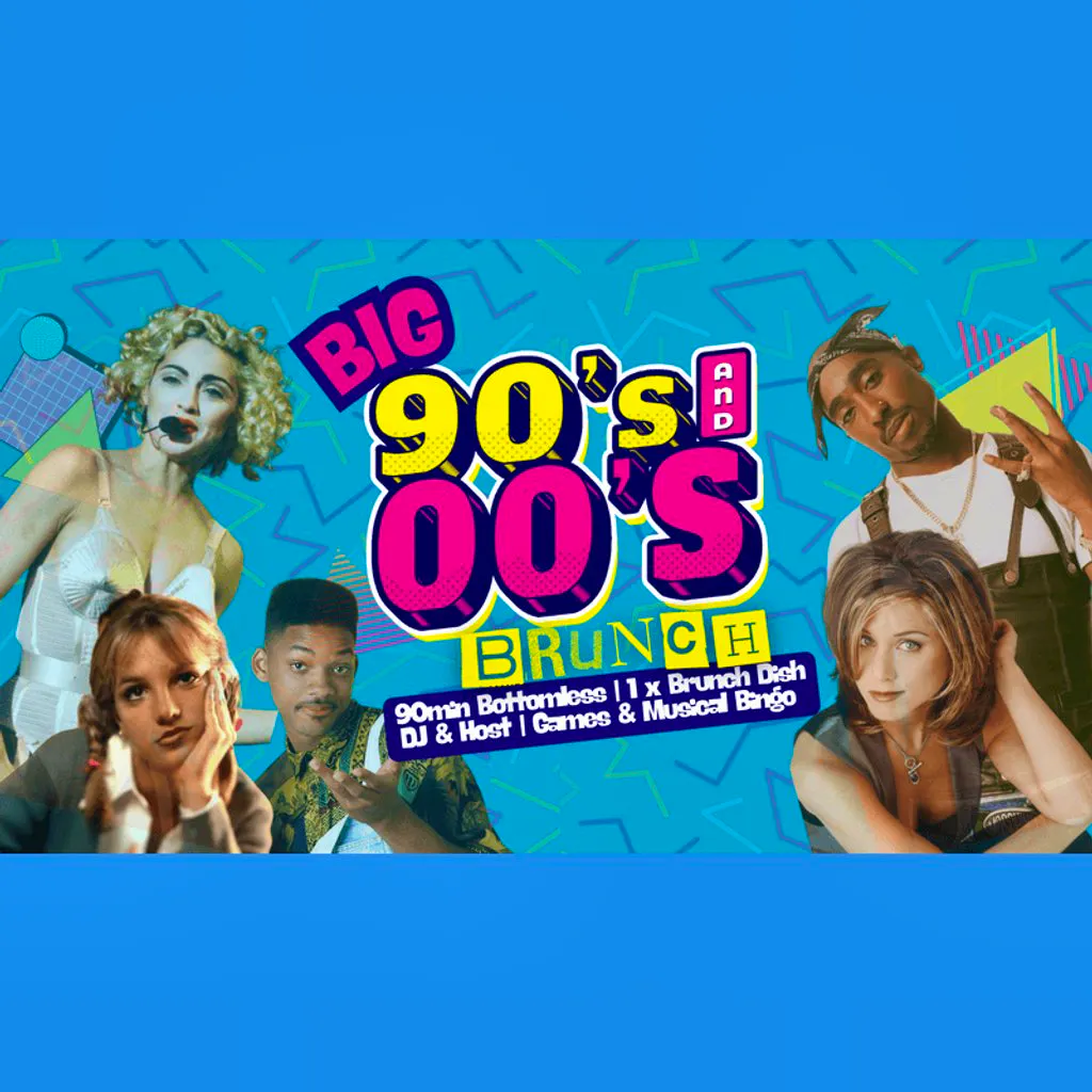 Big 90s vs 00s Bottomless Brunch at Big Belly Bar And Comedy Club Southbank