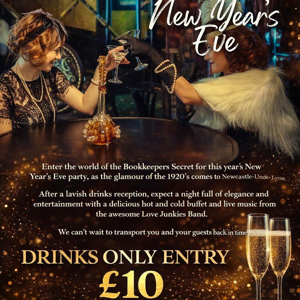 NYE at the Bookkeepers secret at The Book Keepers Secret (Above The Boulevard)