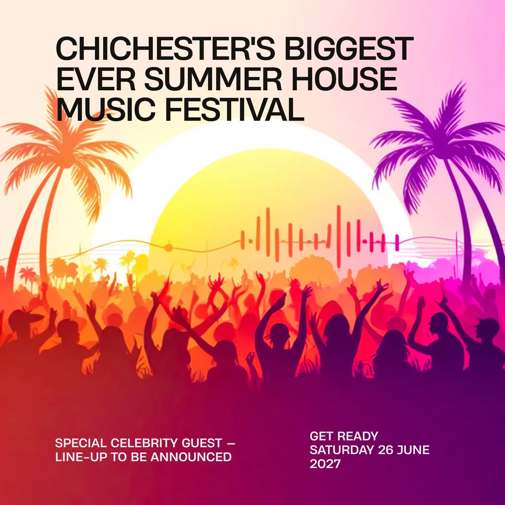 Chichester's Biggest Ever Summer House Music Festival at Crouchers Orchards
