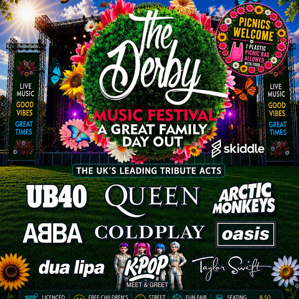 Derby Music Festival 2026 - Parking at Elvaston Castle Country Park