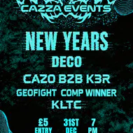 Cazza Events INTO NEW YEAR RAVE at The Cobra Club Coadys Bar Dunfermline Scotland
