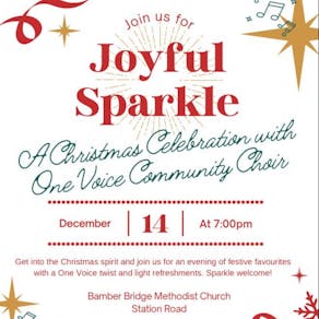 Joyful Sparkle: A One Voice Community Choir Christmas Concert