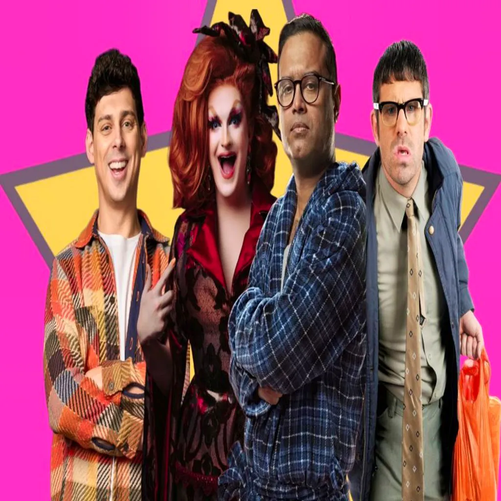 Legends Of Laughter Paul Sinha Kate Butch, Angelos Epithemiou at The Halls   Norwich