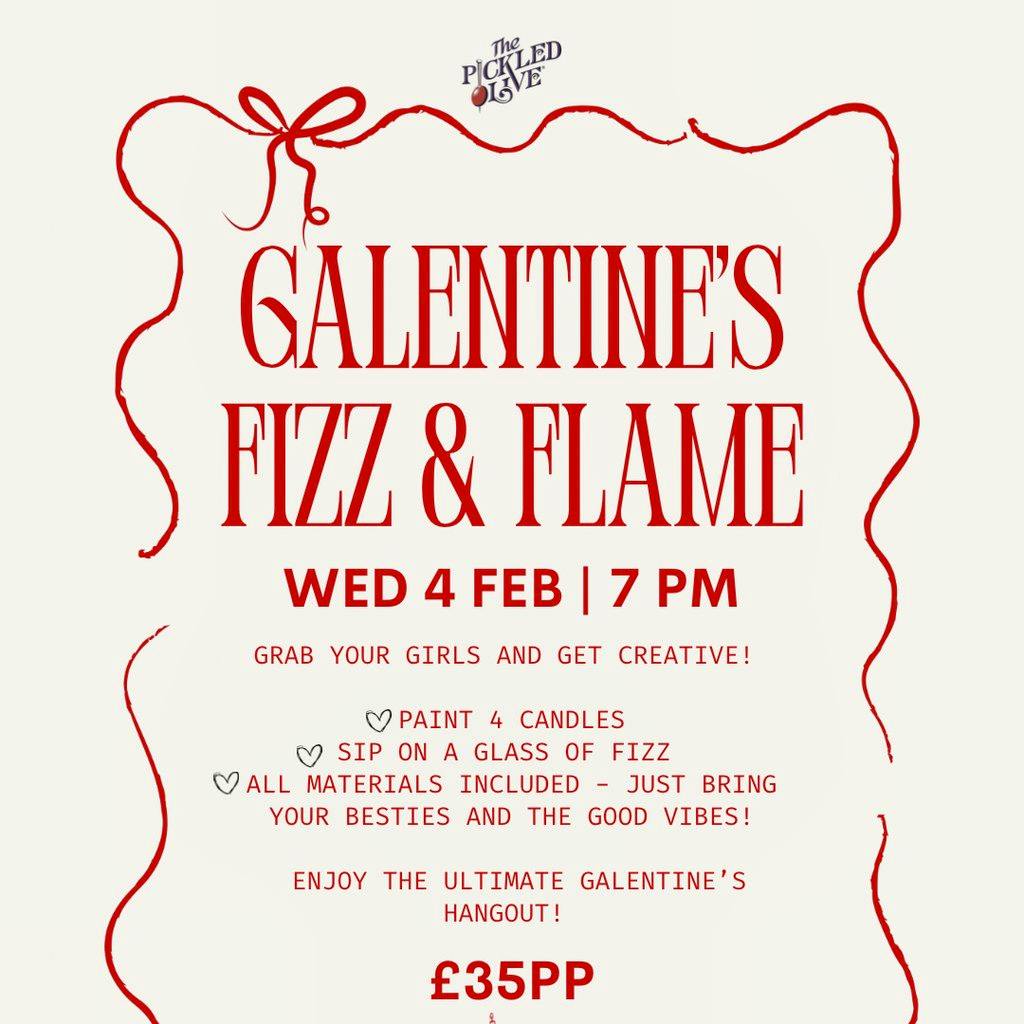 Galentine's Fizz & Flame at The Pickled Olive