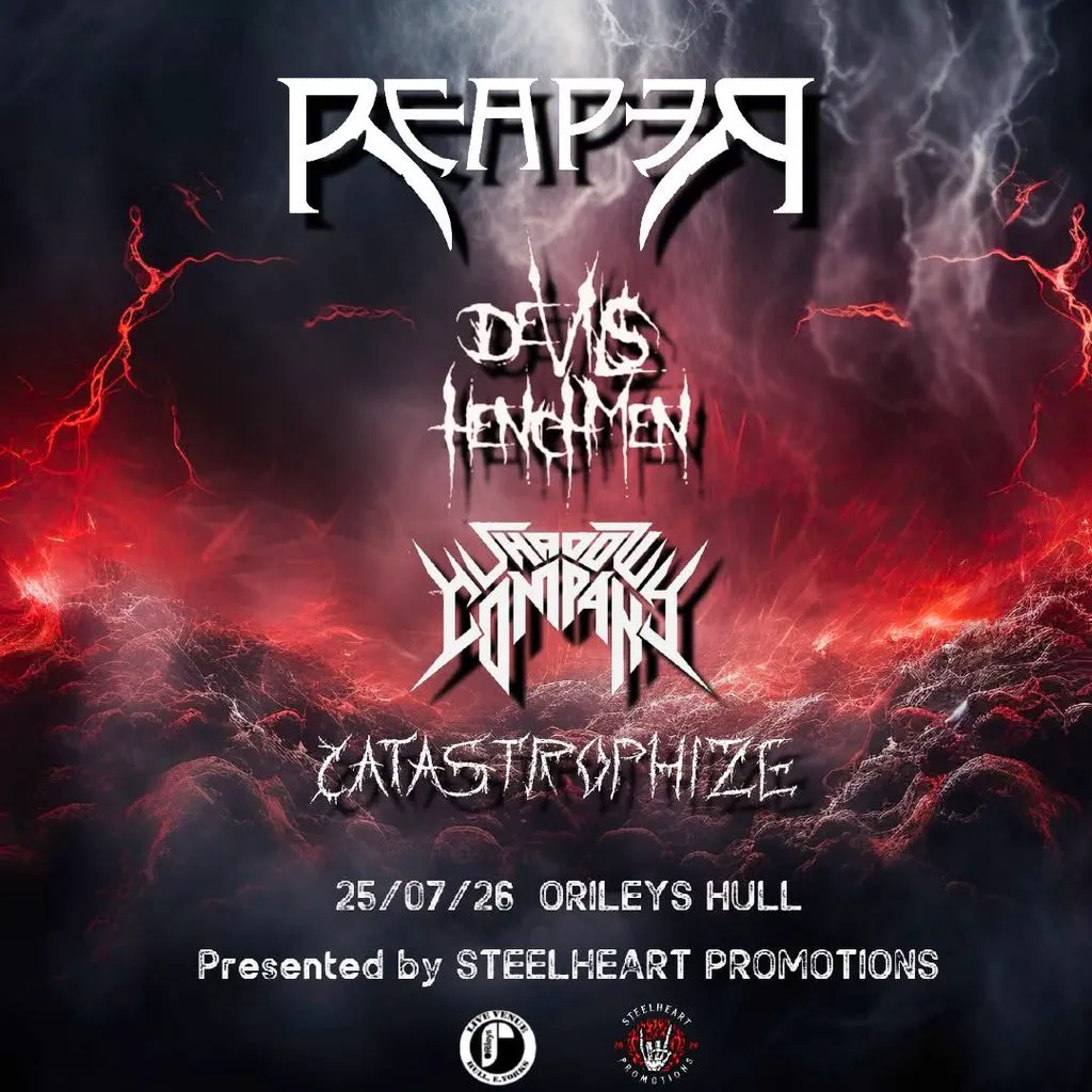 Reaper, Devils Henchmen, Shadow Company & Catastrophize at ORILEYS LIVE MUSIC VENUE