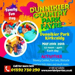 Dunnikier Country Park Fayre Tickets | Dunnikier Country Park Kirkcaldy  | Sat 25th May 2024 Lineup