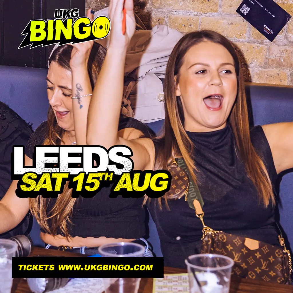 UKG BINGO Sat 15th August Leeds at The Warehouse