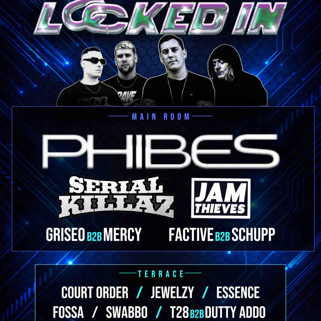 Hooked Presents Phibes,Serial Kilaz,Jam Thieves + More at Thirty3Hz