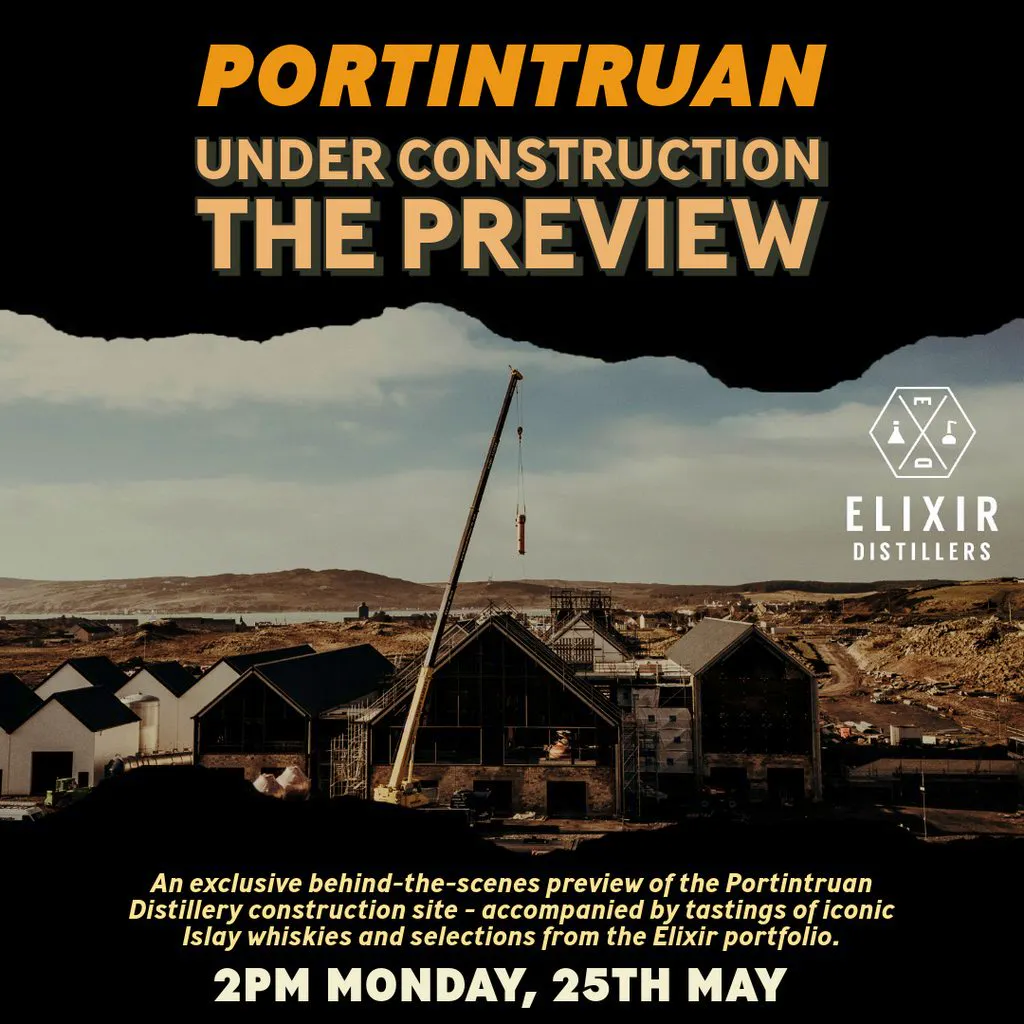 Portintruan - Under Construction. The Preview at Portintruain Distillery