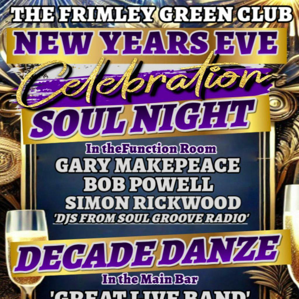 NEW YEARS EVE celebration at The Frimley Green Club