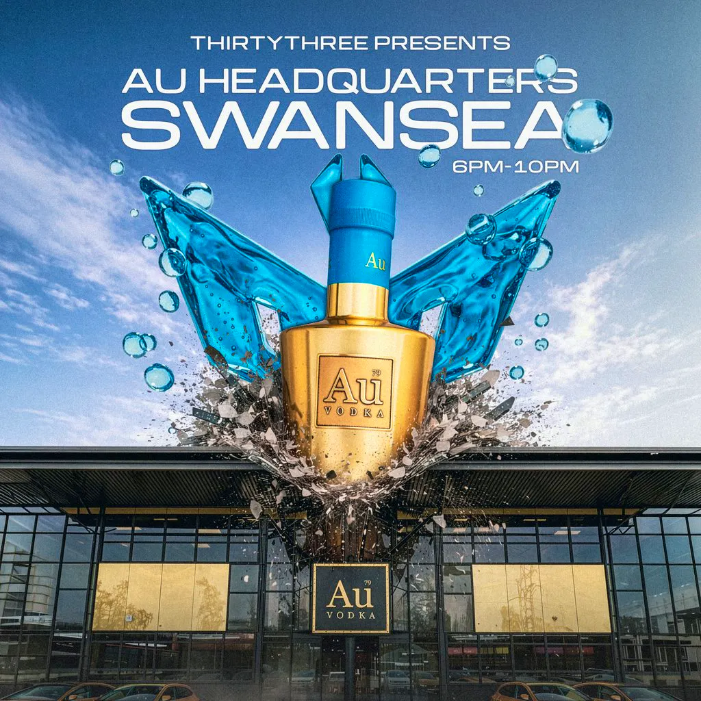 Thirty Three presents AU Headquarters Swansea at AU Vodka HQ