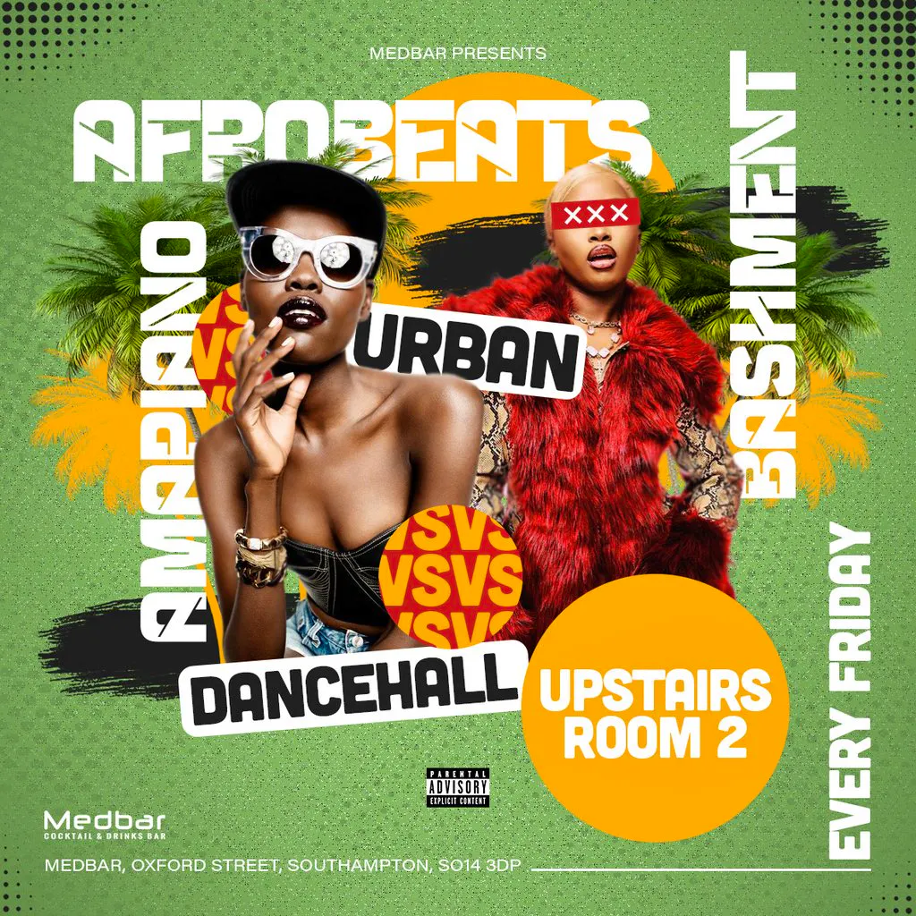 Urban Room Fridays | Upstairs at Medbar Southampton