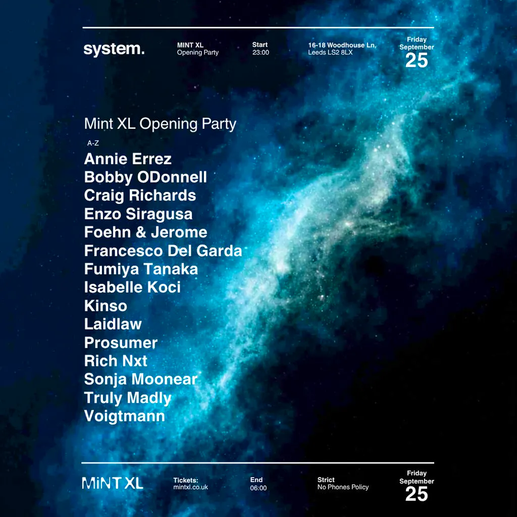 system. presents Mint XL Opening Party at Mint Xl