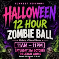 Sunnset Sessions Halloween Zombie Ball at The Treleigh Arms Redruth
