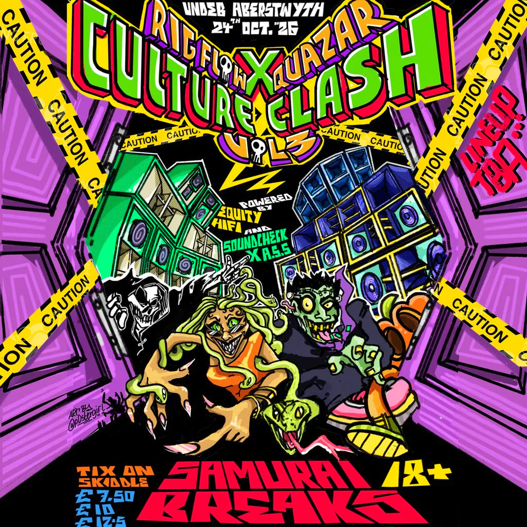 Culture Clash Vol 3 - Samurai Breaks at Aberystwyth Students Union