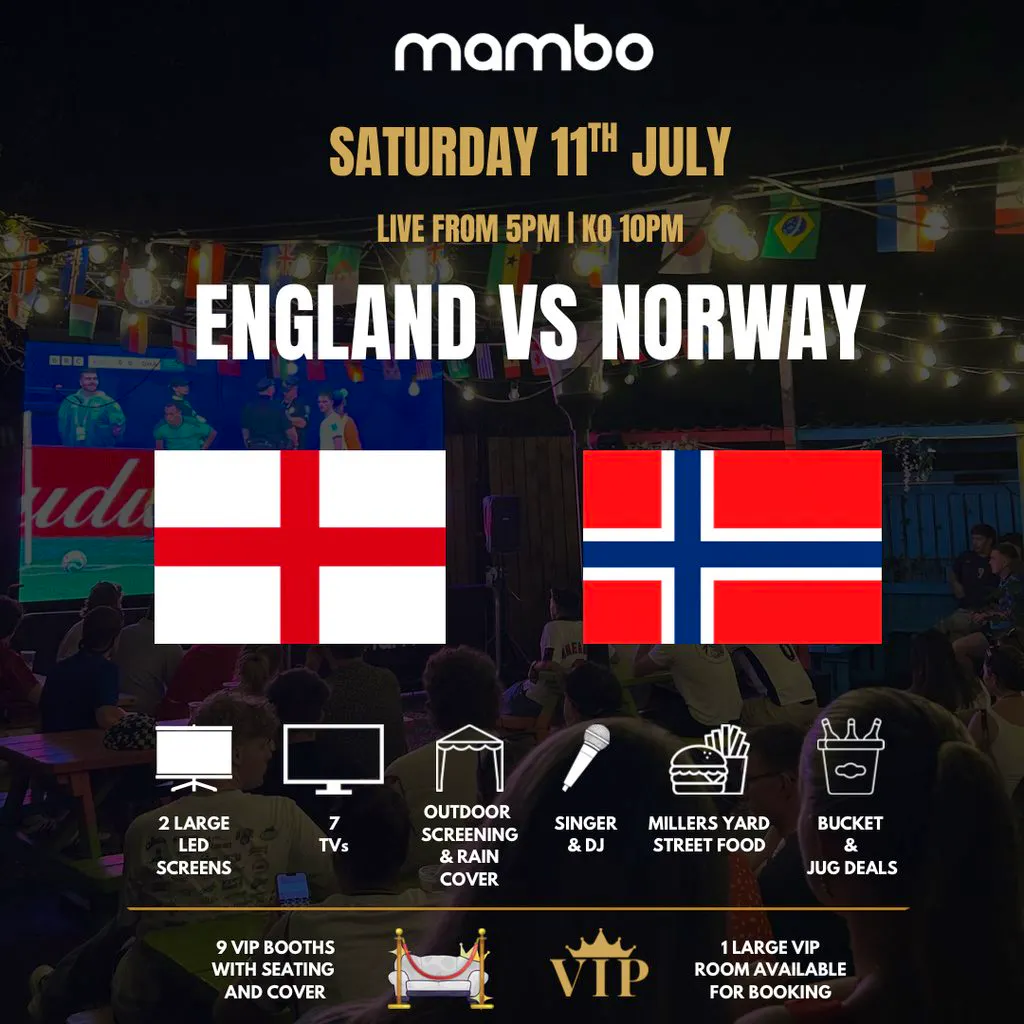 England vs Norway (Quarter Finals game) at Mambo