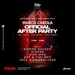 AMP, Marco Carola official After Party, Playrooms Leeds