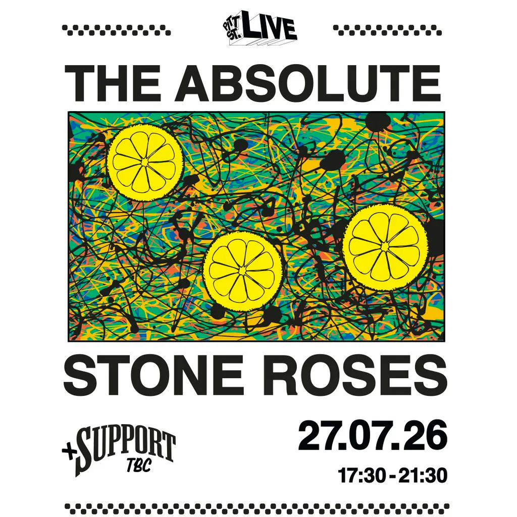 Pitt St. Live Presents: The Absolute Stone Roses & England Match at Pitt St Indoor Skatepark