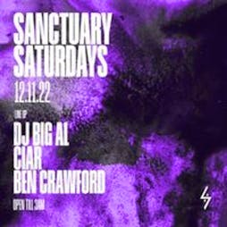 Sanctuary Saturdays Tickets | The Sanctuary Glasgow Glasgow  | Sat 3rd December 2022 Lineup